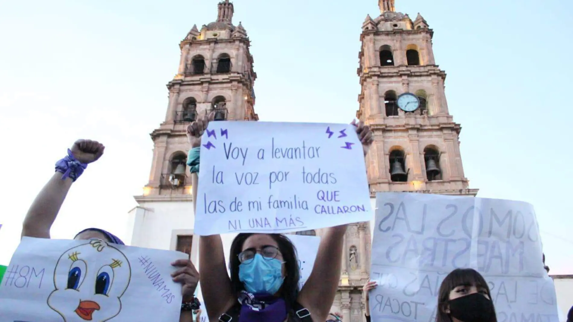 Mujeres  marchan